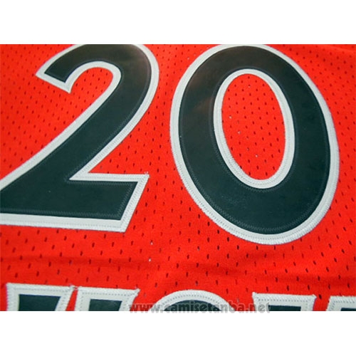 Camiseta New York Knicks Allan Houston #20 Retro Naranja